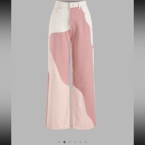 Cider Patchy Straight Leg Jeans.